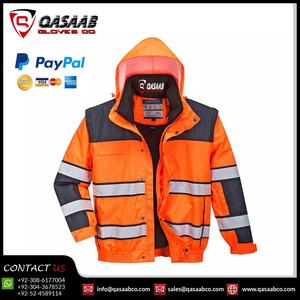 Chaquetas de Seguridad Reflectantes de Invierno, Capucha Reflectante, Ropa Exterior Acolchada de Manga Larga, Chaquetas de Seguridad Impermeables para Trabajar - Product Image 3