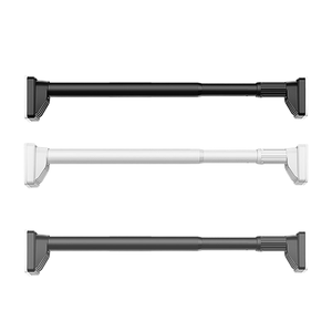 Tringle à <span class=keywords><strong>rideau</strong></span> télescopique en acier au carbone YIJIALE, sans perçage, pour salle <span class=keywords><strong>de</strong></span> bain, <span class=keywords><strong>douche</strong></span>, fenêtre, réglable - Product Image 1
