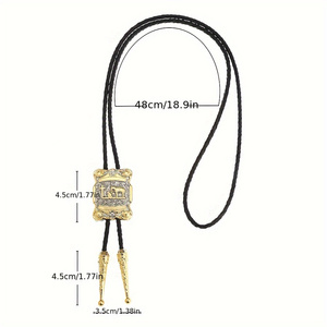 <span class=keywords><strong>Cravate</strong></span> bolo pour hommes en métal personnalisée en gros Western <span class=keywords><strong>Cowboy</strong></span> Collier fantaisie <span class=keywords><strong>Cravate</strong></span> bolo - Product Image 2