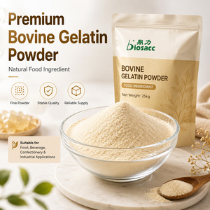 Poudre de <span class=keywords><strong>Gélatine</strong></span> <span class=keywords><strong>Bovine</strong></span> Comestible 200-280 Bloom Certifiée Halal Qualité Alimentaire pour Bonbons Gélifiés Guimauves Desserts 25kg en Vrac - Product Image 4