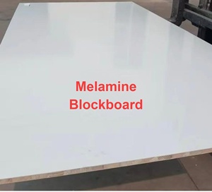 Factory Price Selling First-Class 4x8ft Poplar Malacca Core Melamine Wood Veneer Laminated Blockboard for Furniture <strong>Wardrobe</strong> - Product Image 1