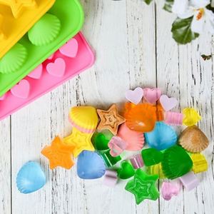 แม่พิมพ์ช็อคโกแลตแม่พิมพ์ยางซิลิโคนลูกอมถาดแม่พิมพ์น้ำแข็งซิลิโคนแบบกำหนดเองไม่ติดรวมถึงรูปหัวใจ - Product Image 2