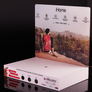 Aangepaste Draagbare Witte L-Vormige Acryl Displaystandaard Moderne Stijl Tafelblad Toonbank Voor Elektronica In De Winkel - Product Image 6