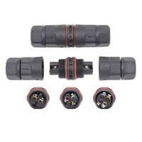 Vis Fixation LED Power Driver Câble Connecteur M20 2 3 4Pin Assemblage L Connecteur Fil à Fil Plastique Étanche Connecteur IP68