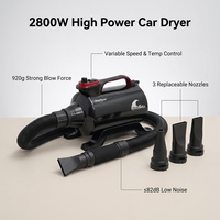 Secador de Autos de un Solo Motor Shernbao SHD-2800P, 2800W, Secador de Alta Velocidad, Máquina de Secado de Autos