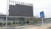 Panneaux d'affichage numériques extérieurs P6 P8 P10, étanches, à LED fixes, pour l'extérieur, panneaux d'affichage LED pour bâtiments, écran à haute luminosité