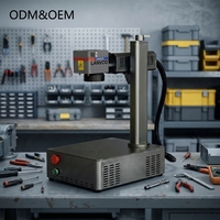 Mini machine de gravure laser à fibre de bureau 20W, source Max, refroidissement par air, précision 0,01 mm, certifiée CE FDA, garantie 1,5 an pour bijoux, bagues et métaux