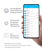 Cerradura Inteligente Antirrobo e Impermeable SINON, Cerradura Digital para Exteriores con WiFi Tuya, Teclado, Código, Huella Dactilar, Aleación de Aluminio, para Puerta de Madera/Aluminio