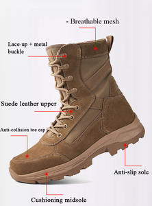 Scarpe da Trekking e Alpinismo Alla Moda e Classiche con Tomaia in Vera Pelle, Suola in Gomma Antiscivolo e Impermeabile, Allacciatura con Lacci - Product Image 6