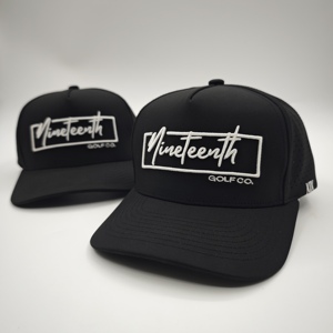 Tournament Standard 5 Panel Solid Waterproof Golf <b>Cap</b> Custom Embroidery Logo Low MOQ OEM <b>Quick</b> <b>Dry</b> Lightweight All Weather Defen - Product Image 4