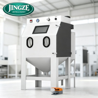 Machine de sablage manuelle à haute efficacité avec fenêtre de visualisation pour la finition des surfaces de bijoux et de quincaillerie