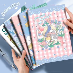 Carnet de notes A5 B5 imprimé relié cousu, style dessin animé rétro mignon, papeterie pour <span class=keywords><strong>étudiant</strong></span>s, prix, vente en gros - Product Image 1