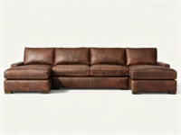 FERLY Modernes Modulares Leder-Ecksofa mit Anpassbaren Konfigurationen Wohnzimmermöbel
