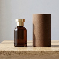 Flacon de parfum rond en verre cristal de qualité supérieure 30ml 50ml 100ml Couleur personnalisée avec pulvérisateur Pompe Boîte d'emballage de luxe Diffuseur à bâtonnets
