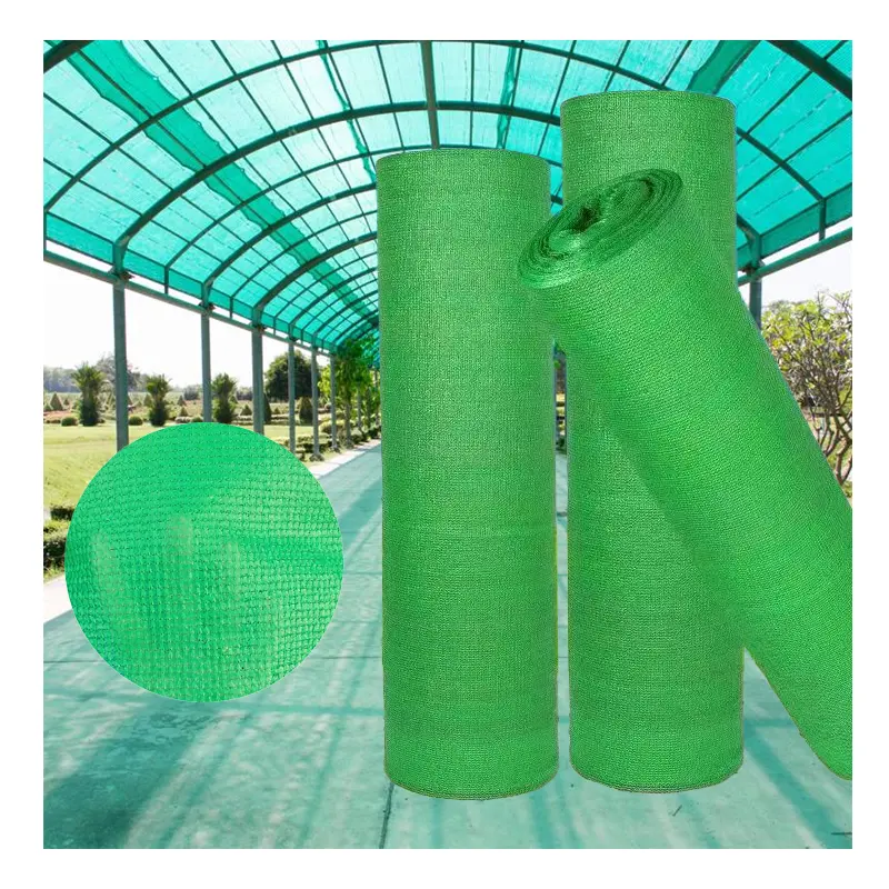 Green 30gsm-300gsm Agriculture Garden Shading Net Roll Sun Shade Net
