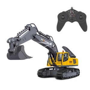 SJY-13550 Nuevo Producto, Coche RC de Juguete 1:24, Excavadora RC de Metal Semialeado de 9 Canales, Lista para Usar, Modelo de Vehículo de Ingeniería para Niños - Product Image 1