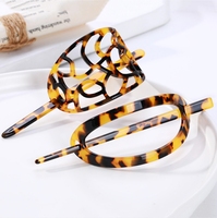Épingle à cheveux marron écaille de tortue classique personnalisée Bâtons de cheveux antiques traditionnels Accessoires Épingle à cheveux en acétate de cellulose Clips Couverture