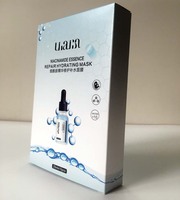 Caja de Papel Personalizada para Mascarillas Faciales, Cajas de Cartón para Empaque de Esencia de Niacinamida, Reparadoras e Hidratantes para el Cuidado de la Piel