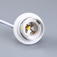 Douille de lampe spirale E27 certifiée en plastique, support de lampe, accessoires d'éclairage, rallonge LED, tête de lustre, abat-jour