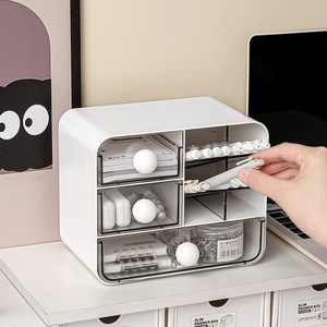 Caja de Almacenamiento de <span class=keywords><strong>Escritorio</strong></span>, Organizador de Papelería <span class=keywords><strong>para</strong></span> Estudiantes, Portalápices, Cosméticos, Estante Tipo Cajón <span class=keywords><strong>para</strong></span> Dormitorio - Product Image 3