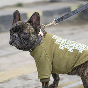 OKKPETS venta al por mayor <span class=keywords><strong>collar</strong></span> de perro correa de sarga fuerte resistente al desgaste <span class=keywords><strong>collar</strong></span> de perro de nylon de oro rosa - Product Image 5