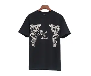 2024 NEW ARRIVAL XXL OVER SIZE MEN WHITE T SHIRT DESIGNERS CUSTOM BRAND LOGO DESIGNER BLACK T SHIRT