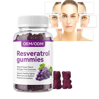 OEM ODM Resveratrol Gummies voor cardiovasculaire ondersteuning, gezonde bloedsomloop en hartgezondheid, anti-aging antioxidant supplement