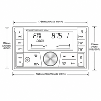 VOLOX 7388IC Yüksek Güçlü Araba MP3 Çalar Yedi Renkli LED Bluetooth Stereo Radyo Akıllı Kullanıcı Arayüzü Fabrika-Doğrudan-Fiyat Toptan-Tedarikçi
