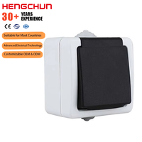 Interruptor de Pared Eléctrico con Enchufe, Interruptor de Pared RF de 2 Tomas con Interruptor de Luz, Enchufe de Pared Australiano, Interruptores de Pared