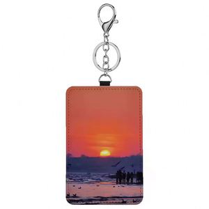 Promotion Sublimation <b>ID</b> Card <b>Holder</b> for Name Badge Work Card Office Business Gifts Sublimation Blank Pu Leather <b>Id</b> Badge <b>Holder</b> - Product Image 3