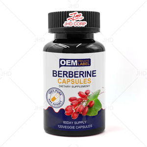 CGMP завод OEM Натуральный травяной экстракт добавки Берберин Гидрохлорид HCL <span class=keywords><strong>500</strong></span> мг Берберин капсулы - Product Image 2