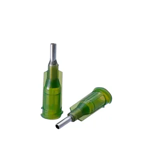 Custom 14G 1/4 Inch Threaded Plastic Stainless Steel For Glue Tip With Dispensing Needle