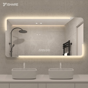 Moderno Rectángulo Inteligente Vanidad LED Iluminado Maquillaje <span class=keywords><strong>Espejo</strong></span> <span class=keywords><strong>Desempañador</strong></span> Impermeable 3 Colores Luz IP44 <span class=keywords><strong>Baño</strong></span> <span class=keywords><strong>Espejo</strong></span> <span class=keywords><strong>Desempañador</strong></span> IP44 - Product Image 1