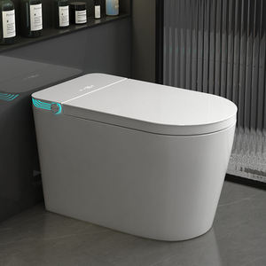 Venta al por mayor personalizada de nuevo asiento ensanchado en forma de U grande <span class=keywords><strong>Escudo</strong></span> de espuma de voz completamente automático tanque de agua antisalpicaduras inodoro inteligente - Product Image 5