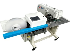 Automatic Computerized Single Needle for Cutting Sewing Machine <b>Hook</b> Loop Fastener Attaching Machine for Manufacturing Plant - Product Image 4
