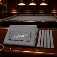 Tissu de billard pour table de billard, salle de jeux à domicile, club, feutre bleu royal mat de remplacement avec bandes de rail