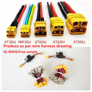 ชุดประกอบสายเคเบิล XT90H-F XT60H/ม. ปลั๊กตัวผู้/ตัวเมียสำหรับเกจวัดสาย22AWG แบบกำหนดเองสำหรับการใช้งานทางอิเล็กทรอนิกส์ - Product Image 3