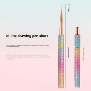 Professional Nail Factory Wholesale Customized Personal Brand logo Nail <b>Brush</b> Metal <b>Brush</b> Holder High-quality Uv Nail Gel <b>Brush</b> - Product Image 3