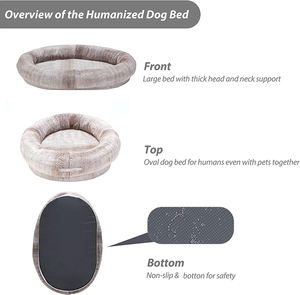 Cama Personalizada para Perros y Humanos, Cama Gigante para Mascotas con Base Antideslizante y Funda Lavable a Máquina para Perros Grandes - Product Image 4