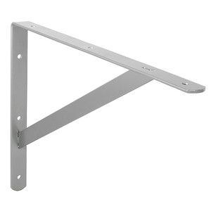 Dory reinforcement <b>bracket</b>, <b>black</b> finish, external width 300; metal gray finish, external width 400 - Product Image 1