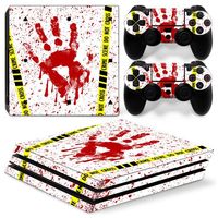 Autocollants de console de jeu adaptés à la PlayStation 4 PS4 Pro Film couleur mat résistant aux rayures Autocollant pour poignée de graffiti