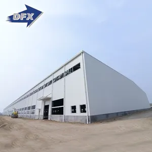 Endüstriyel Modern tasarım bina çelik yapı prefabrik tekstil ve konfeksiyon fabrikası Peb çelik depo