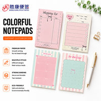 Blocs-notes mémo colorés personnalisés, notes autocollantes imprimées sur mesure, blocs-notes de planification hebdomadaire, papeterie pour le bureau, l'école et la planification quotidienne