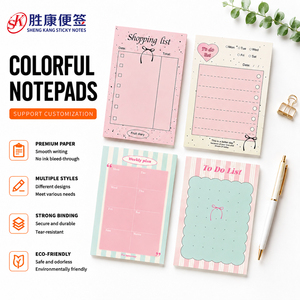 Colorful To Do List <b>Memo</b> <b>Pads</b> Custom Printed Sticky Notes Weekly Planner Notepads Stationery for Office School Daily Planning - Product Image 1