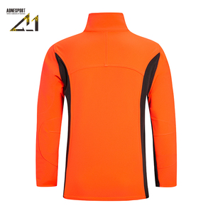 Veste coupe-vent orange pour homme Aonesport, imperméable, col montant, fermeture éclair, veste de sport d'extérieur - Product Image 3