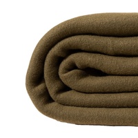 Haute qualité 600g Polyester Double face polaire couverture Double couche Composite étanche à l'humidité été couette militaire vert canapé