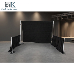 Kit de tringles rectangulaires détachables minimalistes pour draperies de stand de salon professionnel - Product Image 2