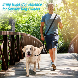 Produsen multifungsi tali anjing nilon kustom dapat diperpanjang tahan lama dengan gesper logam untuk 2 anjing bebas genggam - Product Image 5