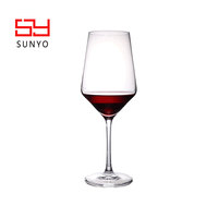 Ensemble de verrerie de luxe personnalisé pour mariage, gobelets à vin en cristal rouge et blanc, logo imprimé pour hôtel, restaurant, fêtes