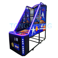 Pour les centres de jeux d'amusement Machine de basket-ball à pièces pour adultes Machine de jeu de tir de basket-ball d'arcade de rue